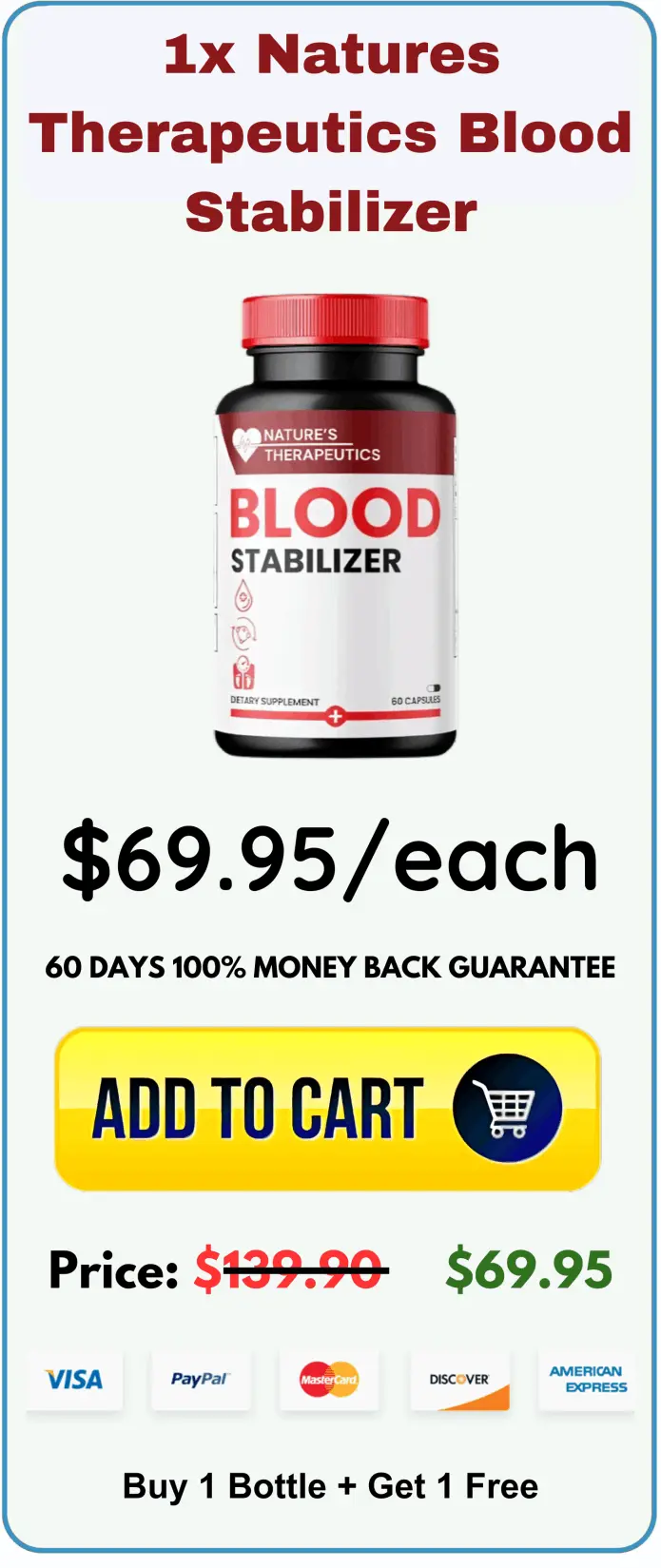 Natures Therapeutics Blood Stabilizer offer price